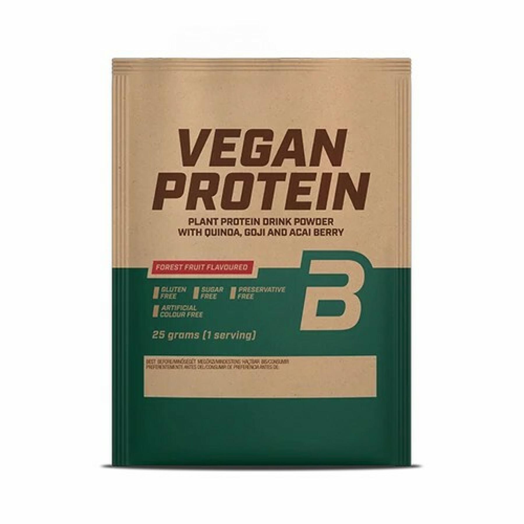 50 pacchetti di proteine vegane Biotech USA - Frutti di Bosco - 25g