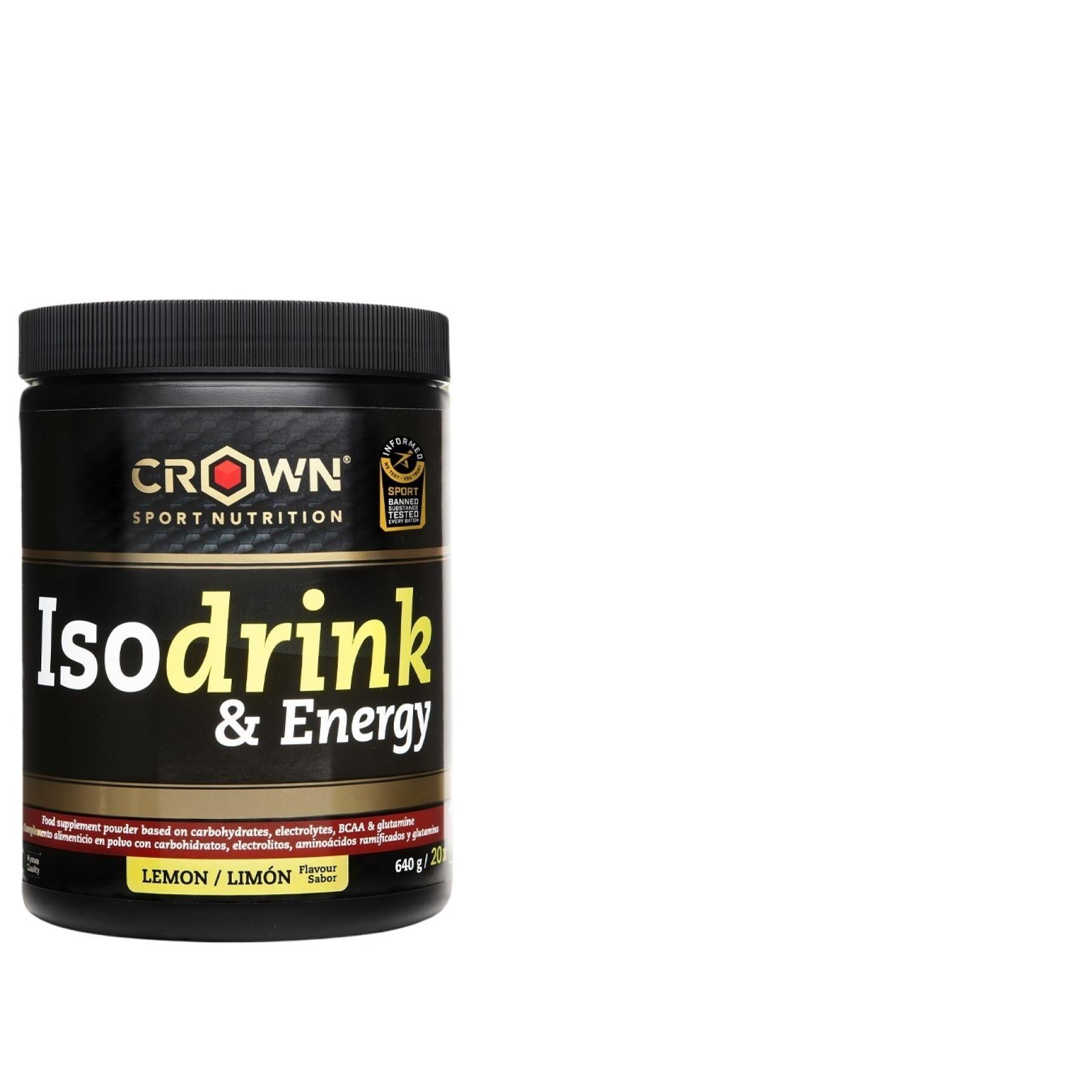 Bevanda energetica Crown Sport Nutrition Isodrink & Energy informed sport - citron - 640 g
