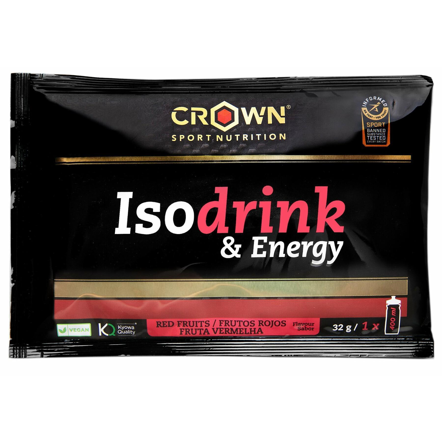 Bevanda energetica Crown Sport Nutrition Isodrink & Energy informed sport - fruits rouges - 32 g
