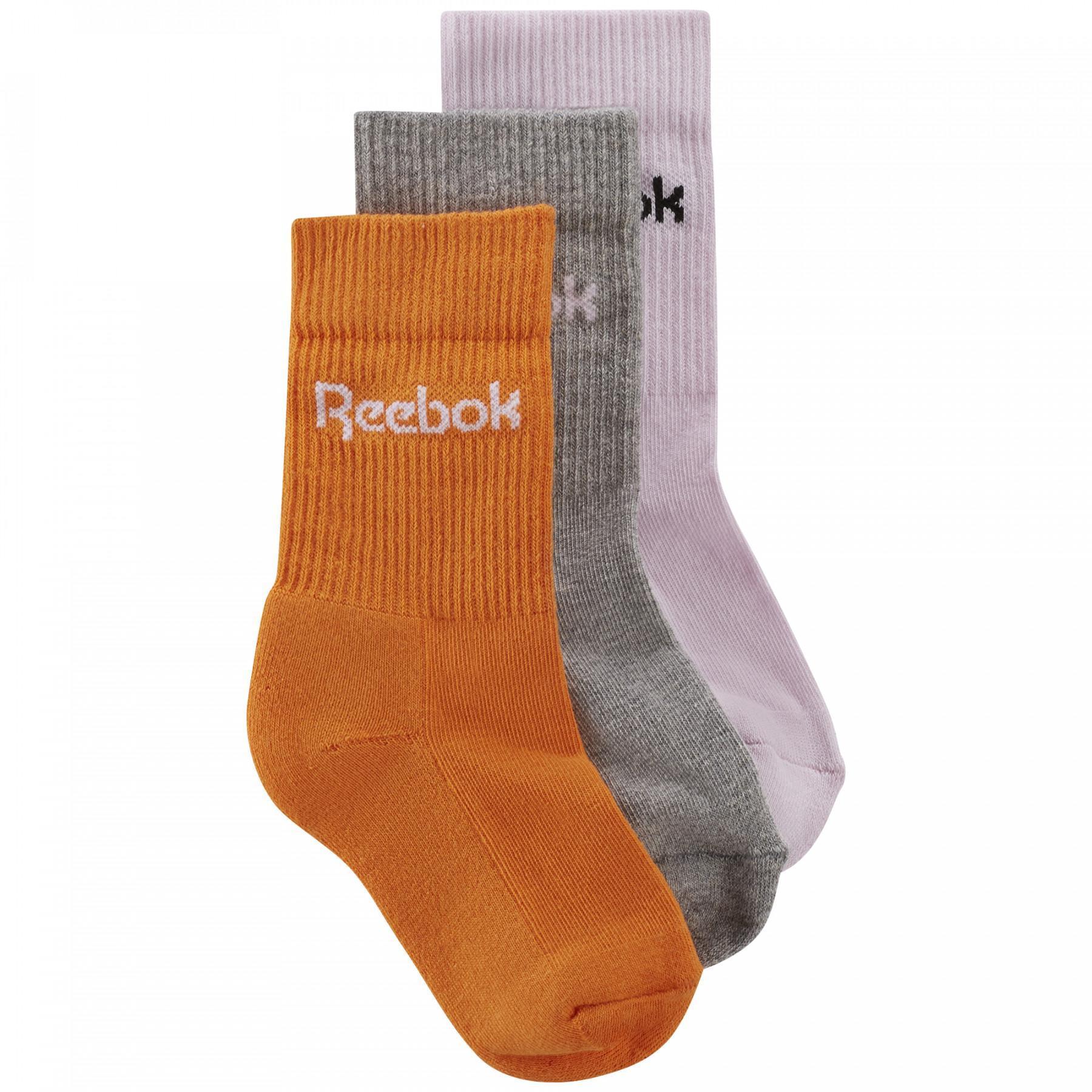 Set di 3 paia di calzini per bambini Reebok