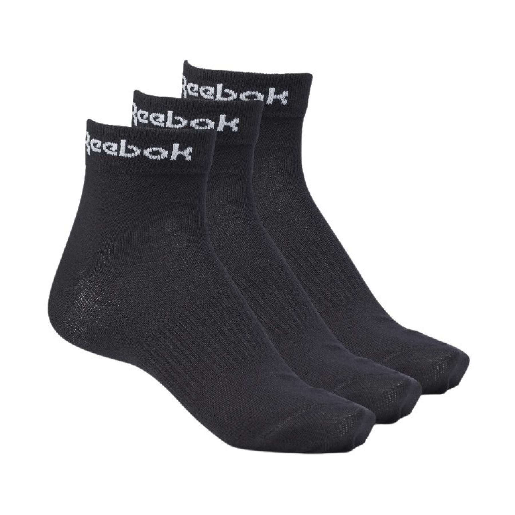Set di 3 paia di calzini Reebok Active Core Ankle