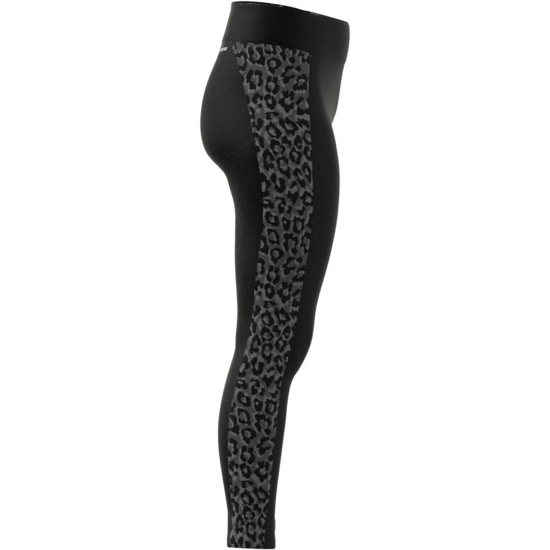 Leggings da donna adidas Designed To Move Aeoready Leopard Imprimé 7/8