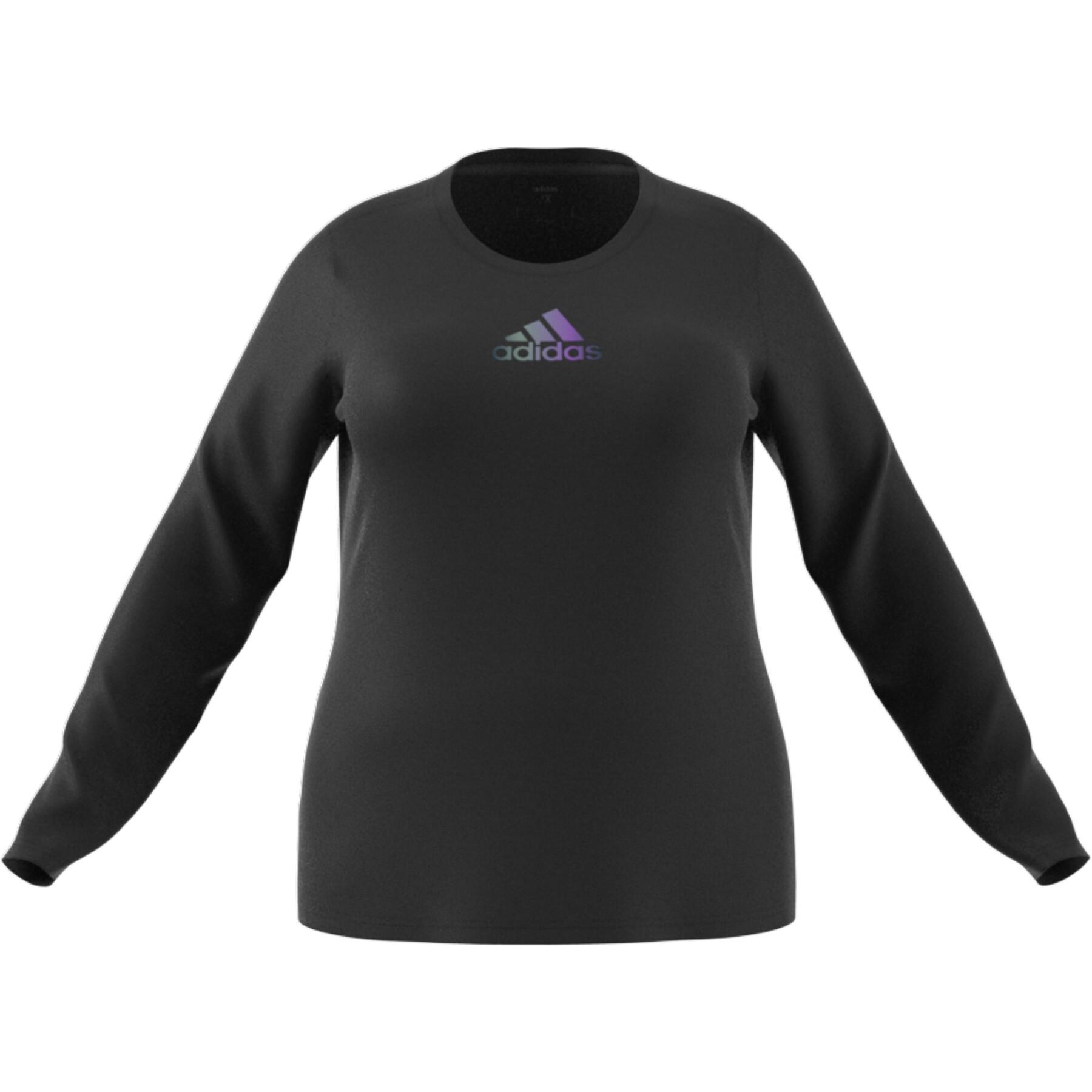 T-shirt donna adidas You for You Long Sleeve(Plus Size)