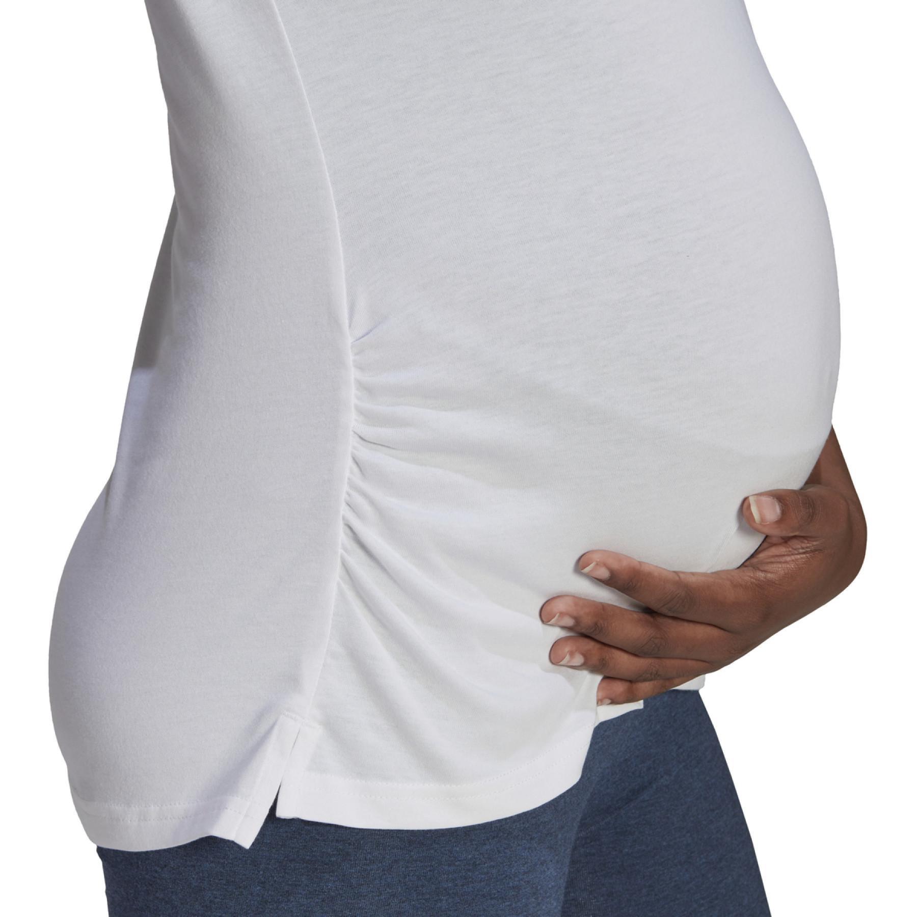 Maglietta da donna adidas Essentials Cotton Maternité