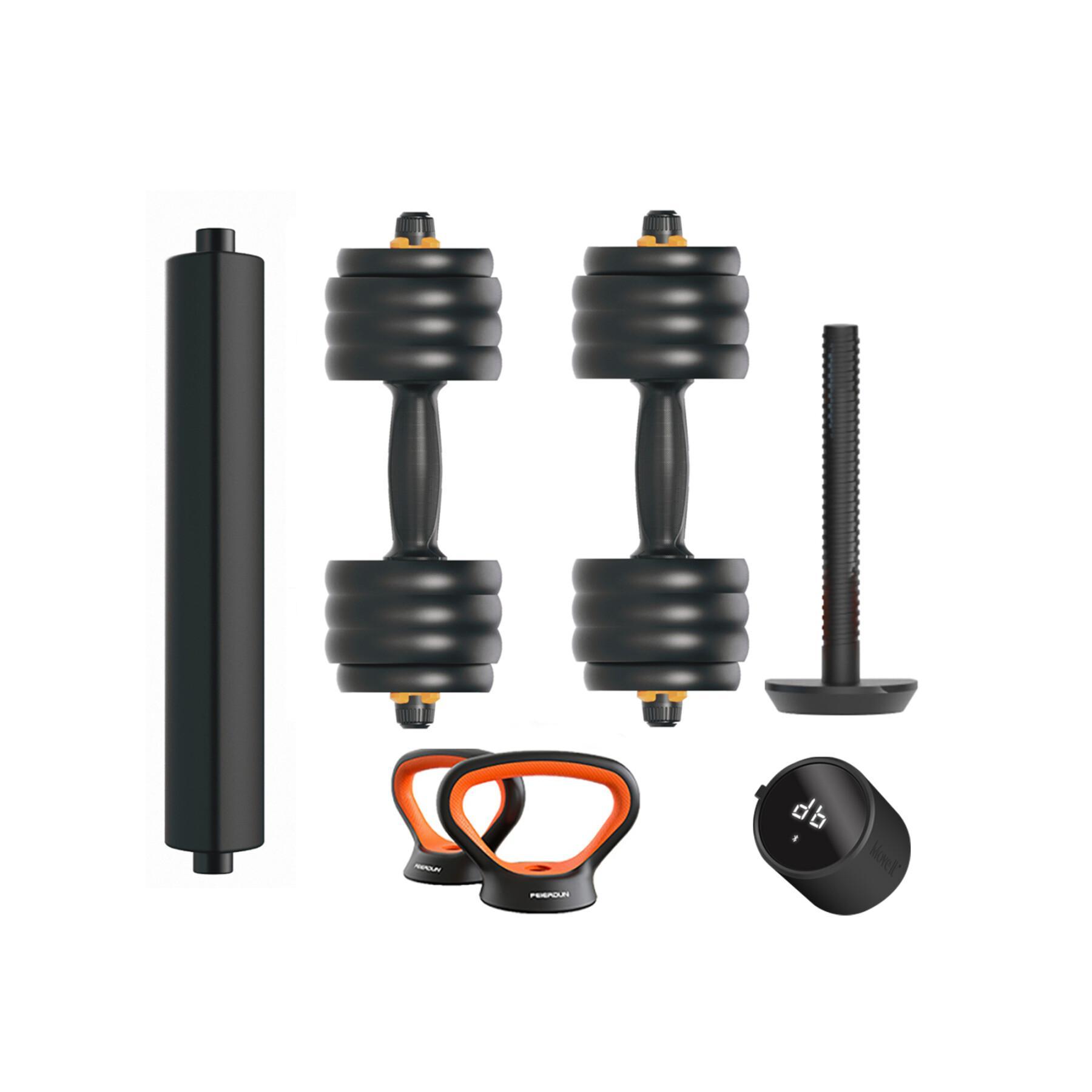 Manubrio + barra + kettlebell + kit di sensori Xiaomi Fed V2 40kg
