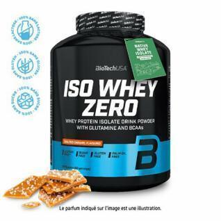 Pentola per le proteine Biotech USA iso whey zero lactose free - Caramel salé - 2,27kg