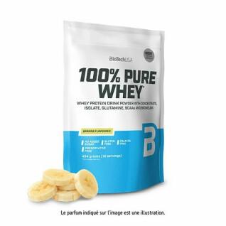 Sacchetti di proteine del siero di latte pure al 100% Biotech USA - Banane - 454g