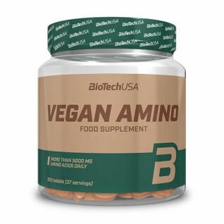 Confezione x 10 aminoacidi Biotech USA vegan amino - 300 comp