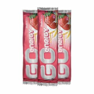 Confezione da 32 cartoni di snack Biotech USAgo energy bar - Yaourt à la fraise
