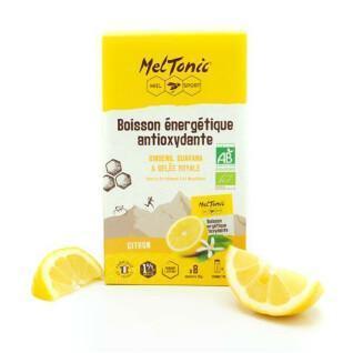 Confezione da 8 bustine di bevanda energetica antiossidante biologica al limone Meltonic 35 g