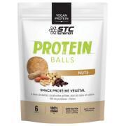 esposizione di 8 sacchetti da 6 palline proteiche STC Nutrition nuts